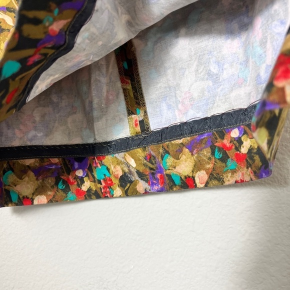 EUC J. Crew Factor Watercolor StretcH Mini Skirt With Pockets, Size 10 - Picture 6 of 9